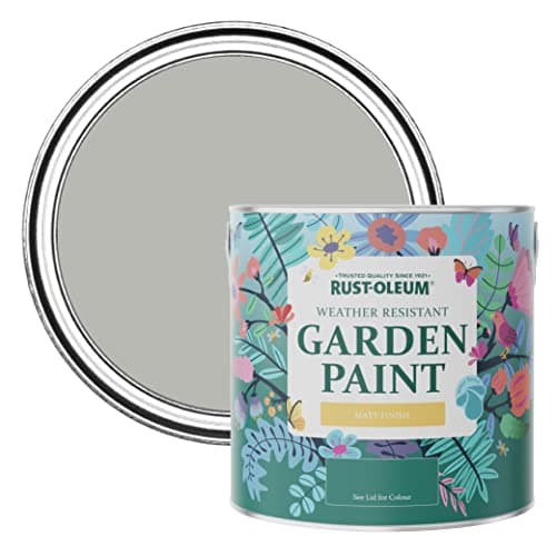 Image of Rust-Oleum Grey Mould-Resistant Garden Paint In Matt Finish - Grey Tree 2.5L