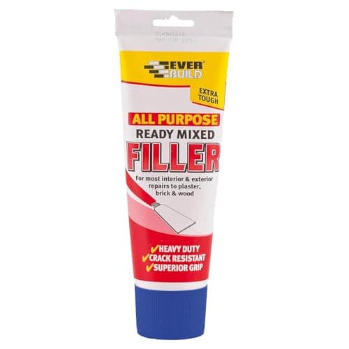 Image of Everbuild All Purpose Ready Mixed Filler – Interior And Exterior Use – Dries White – 330g Tube