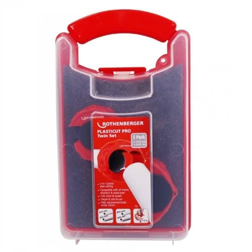 Image of Rothenberger PLASTICUT PRO Plastic Pipe Cutter Twin Pack (15-22MM & 32-40MM)