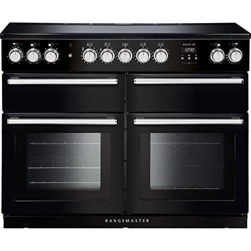 Image of Rangemaster Nexus SE NEXSE110EIBL/C 110cm wide Electric Range Cooker with Induction Hob - Black/Chrome - A/A Rated