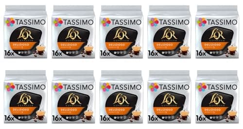 Image of Tassimo L'OR Espresso Delizioso Coffee Pods x16 (Pack of 10, Total 160 Pods)