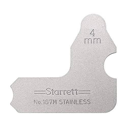 Image of Starrett 167M-4 4.0MM Individual Radius Gauge 4mm Radius Gauge