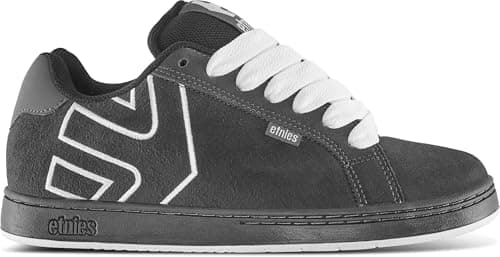 Image of Etnies Fader – Classic Skate Heritage Style with on-Trend Puffy Look, Reinforced Cupsole, Cushioned Fit, Everyday Sneakers - Worn Black - 11