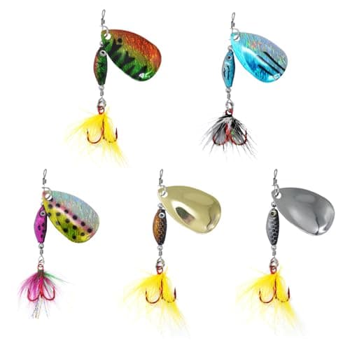 Image of Hard Bait Fischkader Set - Bait Trout Penca | Trolling and Kayaking Baits | Freshwater and Saltwater Lockfish | Sequin with Hooks | Art for Lake River Ufer & Boot