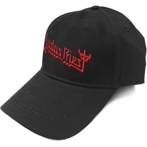 Image of Judas Priest Baseball Cap Fork Band Logo Firepower Official Black Strapback One Size