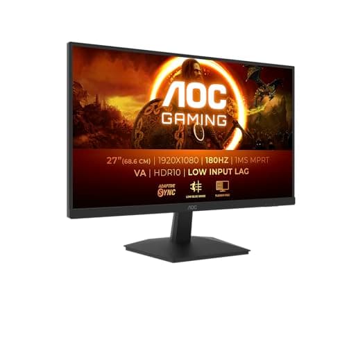 Image of AOC Gaming 27G15N, 27" Full HD Monitor, 180 Hz, Fast VA, 1 ms, Adaptive Sync, HDR10, Low Input Lag (1920 x 1080, HDMI 2.0, DisplayPort 1.4)