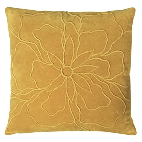 Image of furn. Angeles Polyester Filled Cushion, Cotton, Ochre