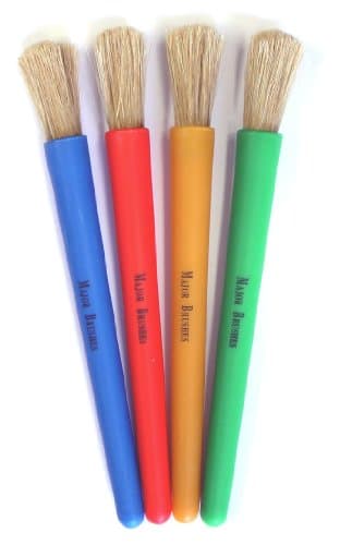 Image of Major Brushes Coloured Chubby Brushes - Set of 4