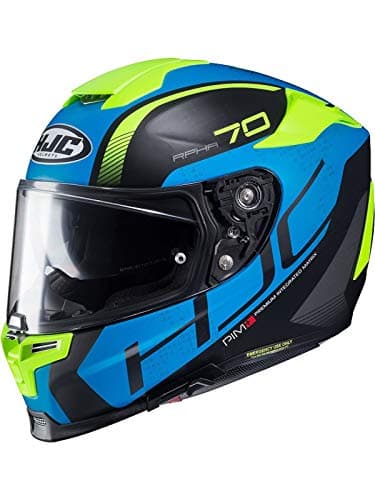 Image of HJC RPHA 70 Vias Full Face Touring Motorcycle Helmet Lid - Blue MC2SF XS