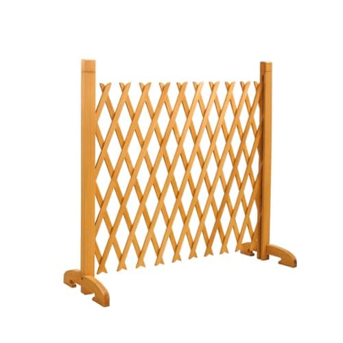 Image of Expanding Wooden Garden Trellis 29–160cm, Freestanding Privacy Screen & Safety Barrier, Indoor/Outdoor Extendable Lattice Fence, Pressure-Treated Wood, Portable Garden Divider