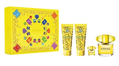 Image of Versace Yellow Diamond Set Eau de Toilette 90 ml + Eau de Toilette 5 ml + Shower Gel 100 ml + Body Lotion 100 ml