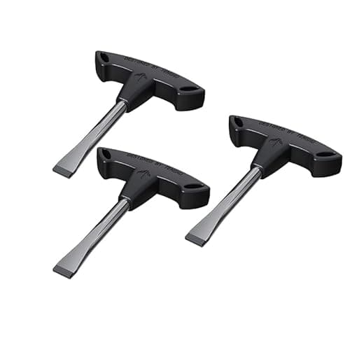 Image of T Handle Flat Head Screwdriver, T Handle Flathead Screw Drivers Assembly Tool for Slotted Screw Used on Quick Release Plate or Camera Tripod Monopod Small Flat Head Screwdriver