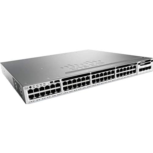 Image of Cisco Catalyst 3850-(L3 Managed Network Switch (Gigabit Ethernet 10/100/1000) RJ-45 Grey 1U