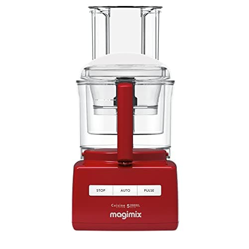 Image of Magimix 5200XL Premium Food Processor With Citrus Press & Cold Press Juicer Accessories - 3.6L BPA-Free Bowl, Professional Quality Ultra-Sharp Blades, Quiet Energy Efficient 1100W Motor - Red