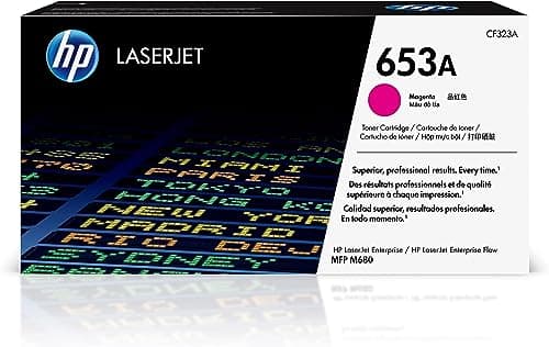 Image of HP CF323A 653A Original LaserJet Toner Cartridge, Magenta, Single Pack