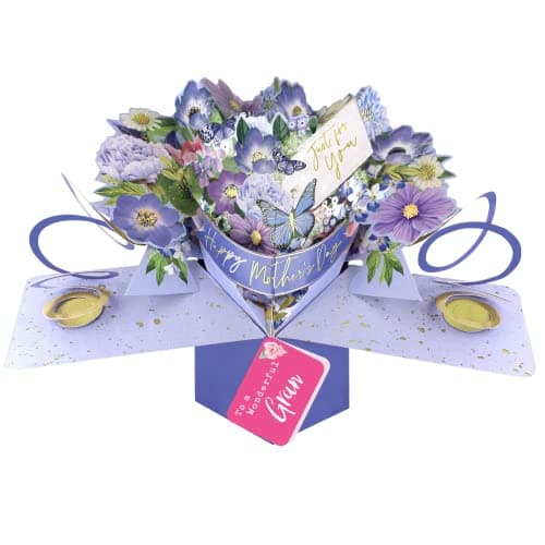 Image of To A Wonderful Gran Floral Pop Up Happy Mother's Day Card 3D Greeting Cards POP028M05