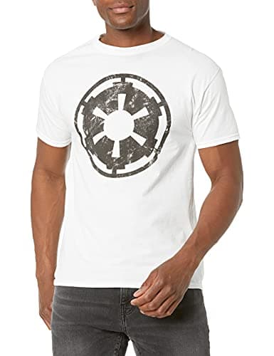 Image of Star Wars Men's Empire Emblem T-Shirt, White, XXL