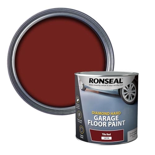 Image of Ronseal DHGFPR25L 2.5L Diamond Hardgarage Floor Paint - Tile Red