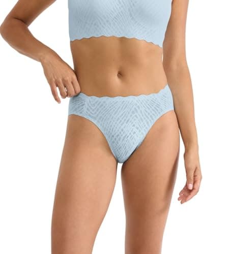 Image of Sloggi Zero Feel Bliss High Leg Briefs, Light Blue, M Women