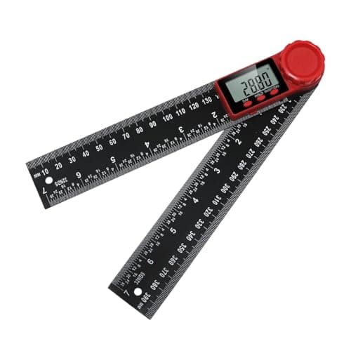 Image of Angle Ruler - Digital Angle Finder Ruler with LCD Display | 0-360°Digital Inclinometer | Woodworking Measuring Scale | Ergonomic Grip AndShockproof Design Side Rulers | Multifunctional Industrial