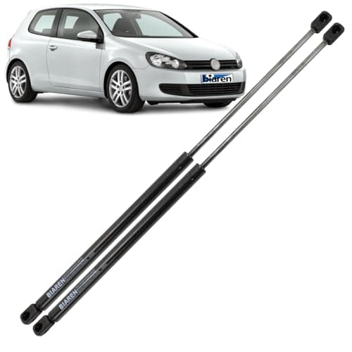 Image of BIAREN 2x Rear Tailgate Boot Gas Struts For Volkswagen VW Golf Mk6 VI (2008-2013) Lift Support System 550(N) 439 MM 5K6827550B 5K6827550D