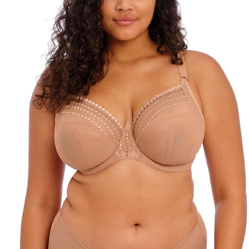 Image of Elomi Women's Plus Size Matilda Underwire Plunge Bra, Caffe Au Lait, 34K