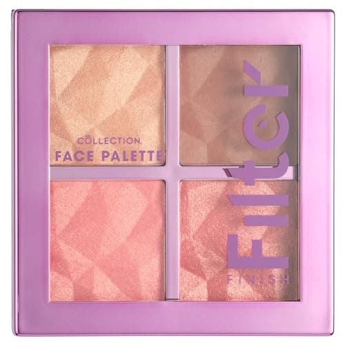 Image of Collection Cosmetics Filter Finish Face Palette, 3 in 1, Blush, Bronzer, Highlight, Glow Up, 7.2g