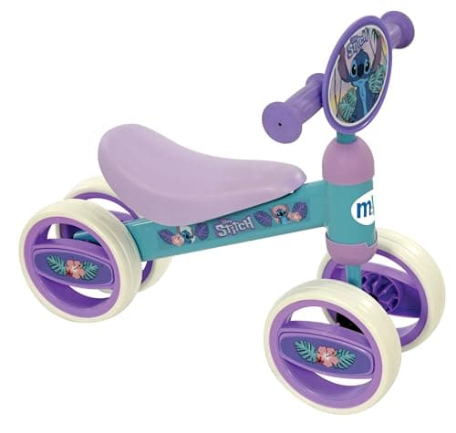 Image of Stitch M004913 Ride On Toys for 1+ Year Old - Deluxe Bobble Toddler Ride On and Baby Bicycle - Officially Licensed Baby Bikes - 1st Birthday Gifts for Girls and Boys- Multicoloured 37x17x47cm