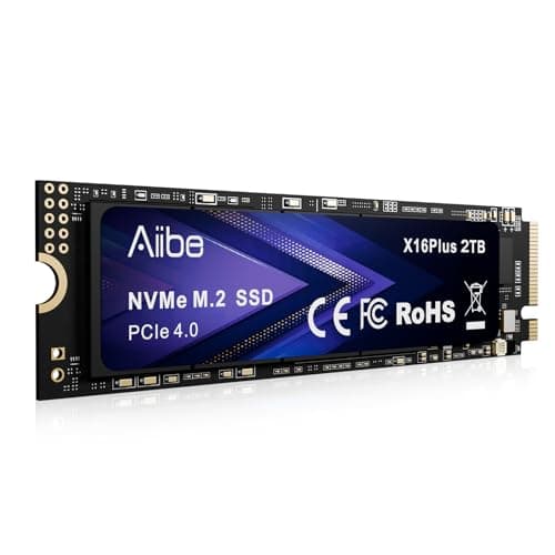 Image of Aiibe 2TB Internal SSD M.2 2280 NVMe Internal Solid State Drive 2TB PCIe 4.0 Read up to 7450MB/s Gaming SSD Upgrade Storage for Laptop, Desktop
