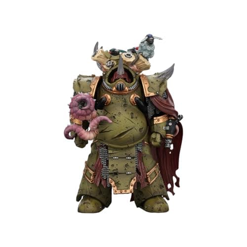 Image of TinyWizTo 1/18 Scale 40K SM2 Articulated Soldier Action Figure with Weapons and Equipment, Vintage Military Gift for Enthusiast (Death Shroud Terminator Warrior 2)
