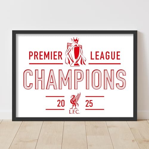 Image of Liverpool FC Print - Premier League Champions 2025 Poster (42cm x 59.4cm - A2)
