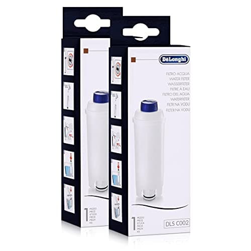 Image of DELONGHI DLS C002 Water Filter (Pack of 2) - Improves Taste, Removes Scale & Extends Machine Life