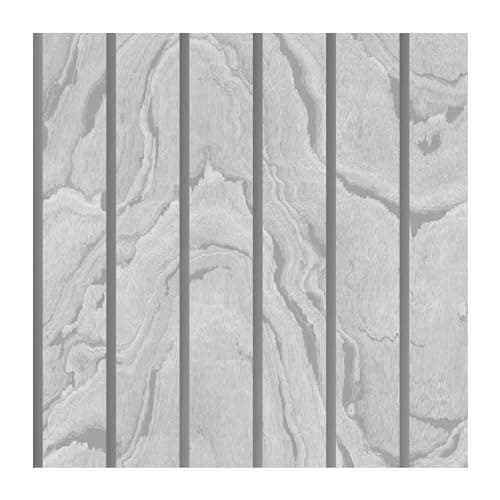 Image of Muriva Woodgrain Panel Wallpaper Silver Grey 193502