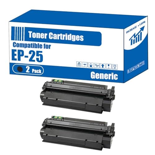 Image of Compatible for Canon EP-25 Toner Cartridges LBP-558 LBP-25 Lasershot LBP-1210 Printers, High Yield 3500 Pages, Accurate Imaging Rich Colors (2-Pack Black)