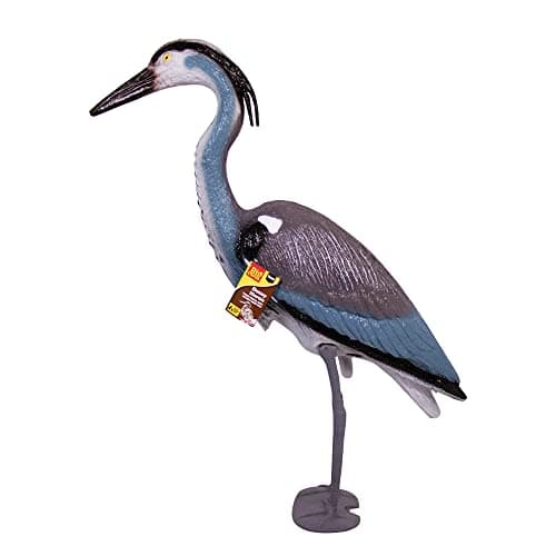 Image of The Big Cheese Standing Grey Heron Realistic Decoy Deterrent, Protection for Ponds and Fisheries