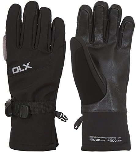 Image of DLX Womens Ski Gloves Lightly Padded Leather Palm Softshell Miskai II