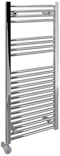 Image of Kudox Thermostatic Electric Towel Warmer - 500x1100m Flat Chrome