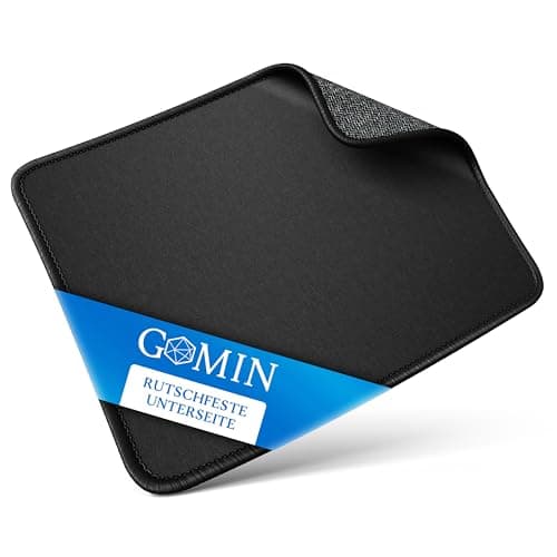 Image of Gomin Mouse Mat Small 230 x 180 mm, Gaming Mouse Mat Non-Slip and Waterproof, No Disturbing Logo Improves Precision and Speed, Mouse Pad Mini Ideal for Office, Laptop and Gaming, Black