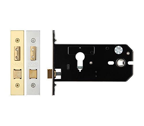 Image of Horizontal Euro Profile Sash Lock - Satin Stainless Steel