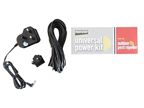 Image of Pest-Stop Universal Power Kit for Outdoor Repellers – 10m Extension Cable – Includes UK and EU Plugs – Mains Adaptor