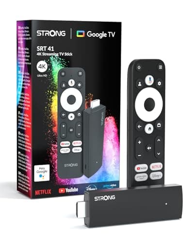 Image of STRONG - Streaming Android TV Stick 2K - Leap-UNA - WiFi 5 connection - Google Voice Assistant compatible - Bluetooth function - Easy to install - Black