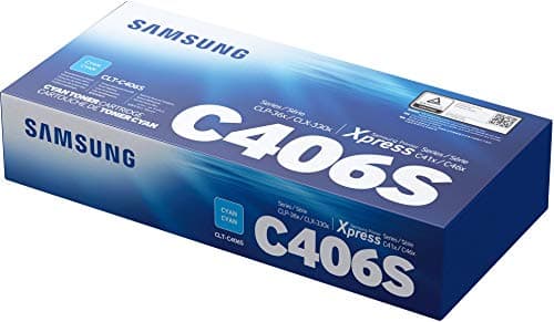 Image of Samsung ST984A CLT-C406S Toner Cartridge, Cyan, Pack of 1