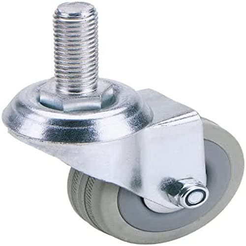 Image of Draper 65470 50mm Dia. Swivel Bolt Fixing Rubber Castor-S.W.L 50Kg 50 mm , Blue