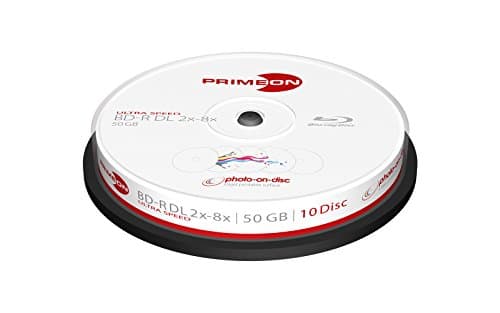 Image of PRIMEON BD-R DL 50GB/2-8x Cakebox (10 Disc), photo-on-disc Surface, Inkjet Fullsize Printable