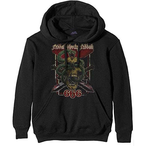 Image of Black Sabbath 666 Sabbath Bloody Sabbath Official Unisex Hoodie Hooded Top (Large) Black