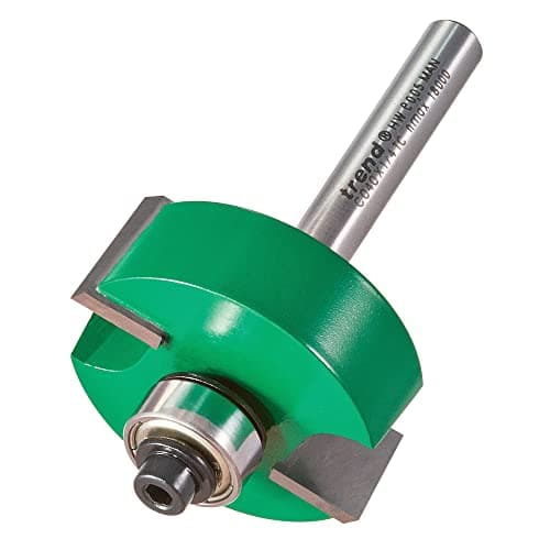 Image of Trend CraftPro Rebater Router Cutter, 1/4 Inch Shank, 12.7mm Cut Length, 35mm Cut Diameter, Includes Multiple Bearings, Tungsten Carbide Tipped, C040X1/4TC