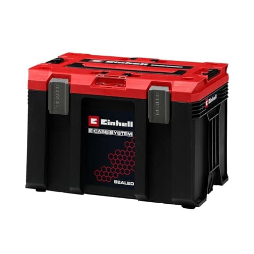 Image of Einhell E-Case M Sealed (E-Case System, Dustproof and Jet Waterproof, Compatible with Half Size E-Cases, 44 x 33 x 29 cm, Max. 90 kg Payload, Carry Handle)