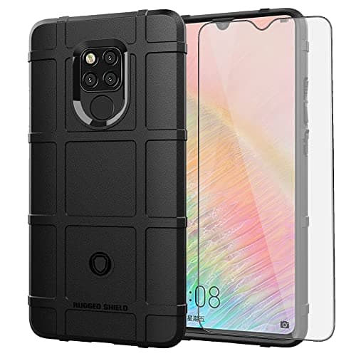 Image of Asuwish Phone Case for Huawei Mate 20 X 5G with Tempered Glass Screen Protector Cover and Slim Thin Hard Mobile Cell Accessories Protective Hawaii Mate20X 4G Mate20 20X G5 7.2 inch Women Men Black