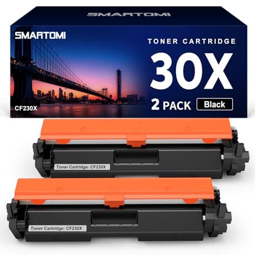 Image of SMARTOMI 30X CF230X Toner Cartridges with Chip Replacement For HP 30X CF230X Compatible with LaserJet Pro M203d M203dw M203dn MFP M227sdn MFP M227d MFP M227fdw (2 Black )
