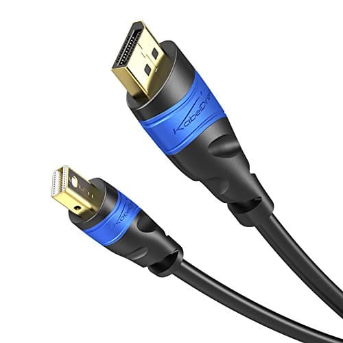 Image of KabelDirekt – 1m Mini DisplayPort to DisplayPort cable (4K 60Hz, version 1.2 for PC & MAC) TOP Series